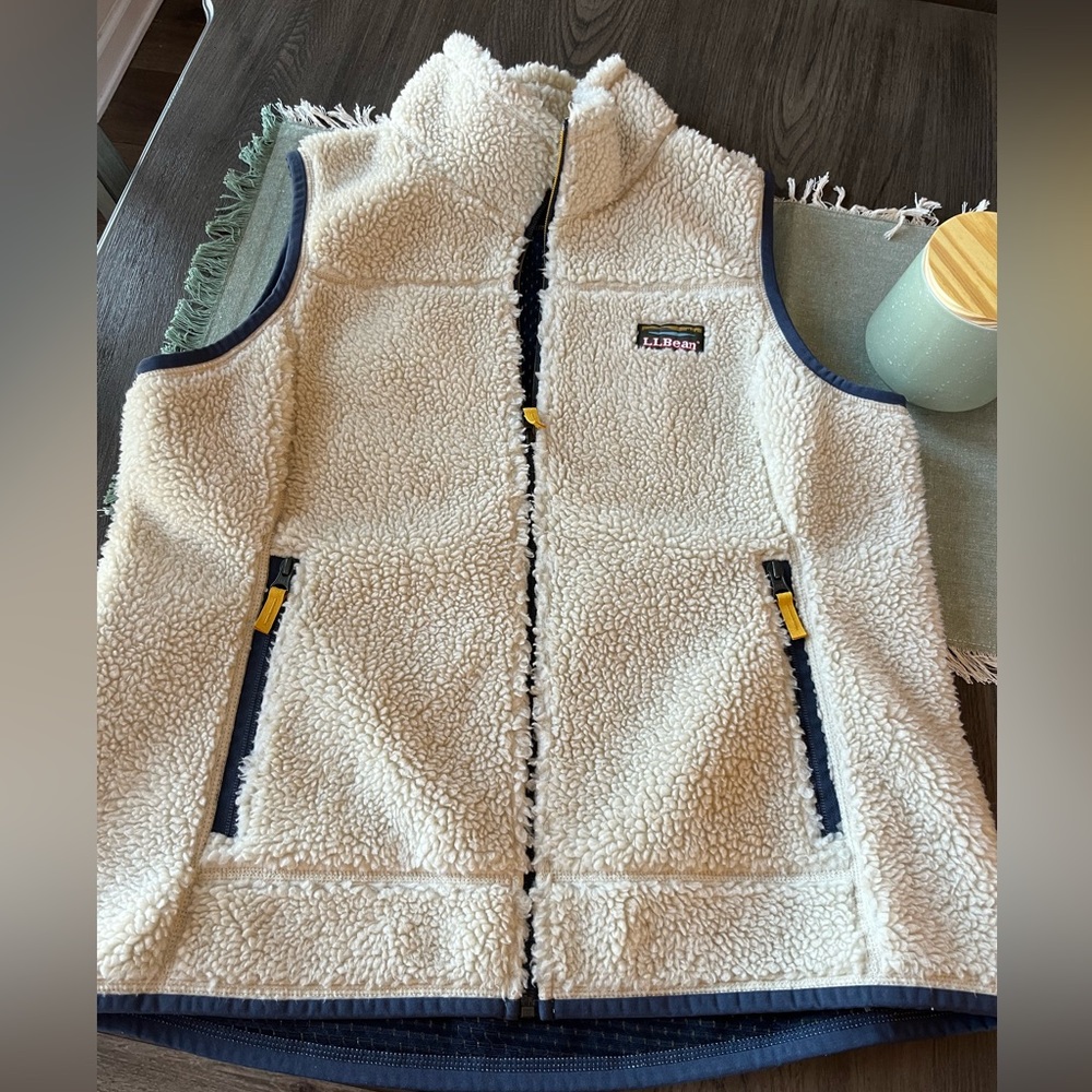 L L Bean Mountain Pile Fleece Vest